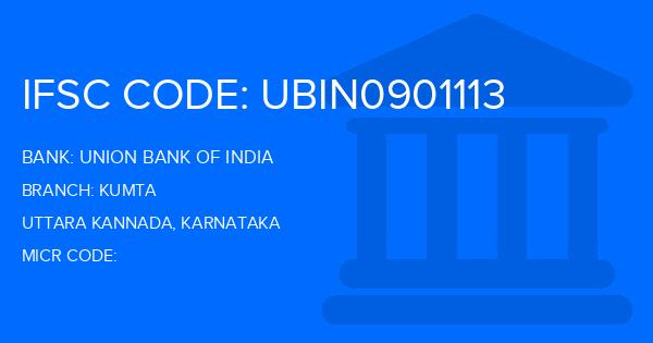 Union Bank Of India (UBI) Kumta Branch IFSC Code