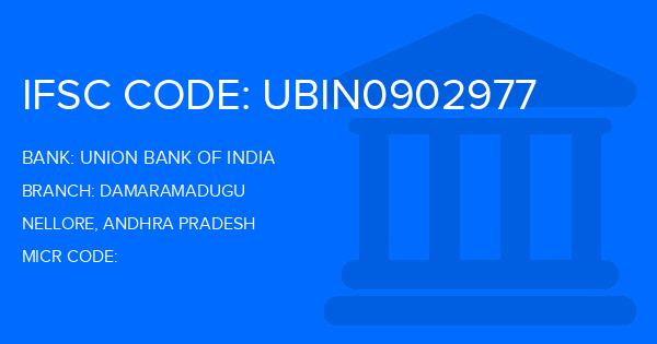 Union Bank Of India (UBI) Damaramadugu Branch IFSC Code