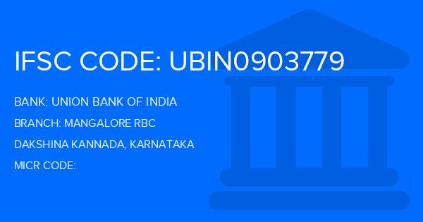 Union Bank Of India (UBI) Mangalore Rbc Branch IFSC Code