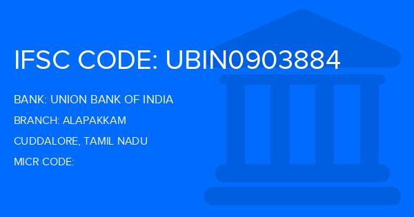 Union Bank Of India (UBI) Alapakkam Branch IFSC Code