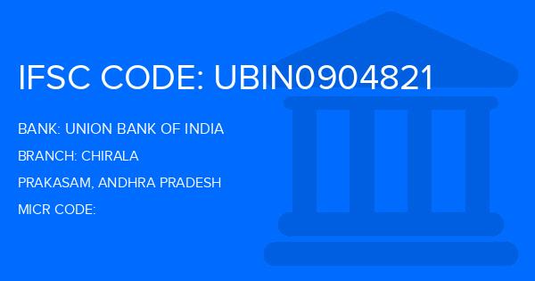 Union Bank Of India (UBI) Chirala Branch IFSC Code