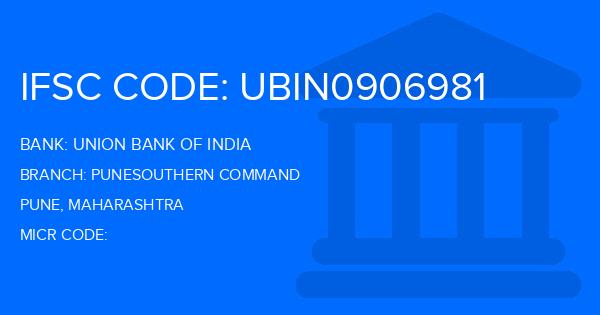 Union Bank Of India (UBI) Punesouthern Command Branch IFSC Code