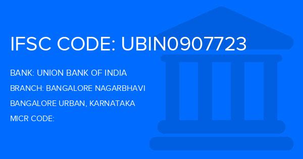 Union Bank Of India (UBI) Bangalore Nagarbhavi Branch IFSC Code