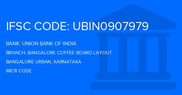 Union Bank Of India (UBI) Bangalore Coffee Board Layout Branch IFSC Code