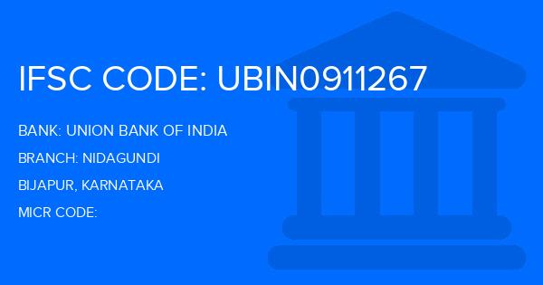 Union Bank Of India (UBI) Nidagundi Branch IFSC Code