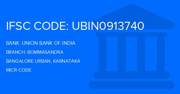 Union Bank Of India (UBI) Bommasandra Branch IFSC Code