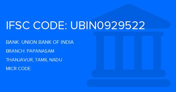 Union Bank Of India (UBI) Papanasam Branch IFSC Code