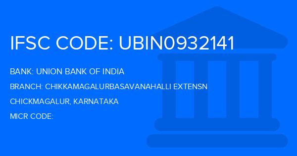 Union Bank Of India (UBI) Chikkamagalurbasavanahalli Extensn Branch IFSC Code