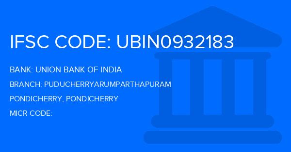 Union Bank Of India (UBI) Puducherryarumparthapuram Branch IFSC Code