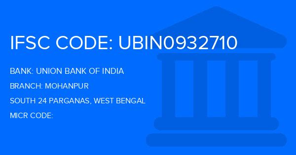 Union Bank Of India (UBI) Mohanpur Branch IFSC Code