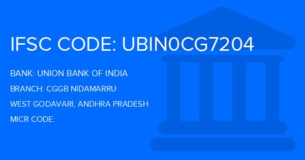 Union Bank Of India (UBI) Cggb Nidamarru Branch IFSC Code