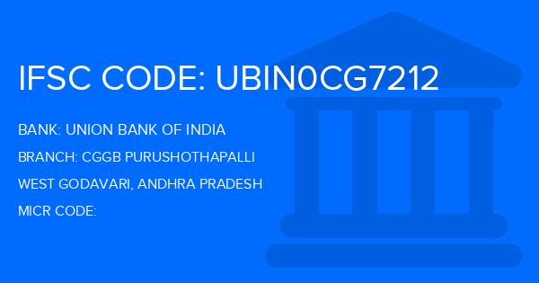 Union Bank Of India (UBI) Cggb Purushothapalli Branch IFSC Code