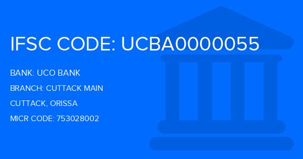 Uco Bank Cuttack Main Branch IFSC Code