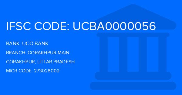Uco Bank Gorakhpur Main Branch IFSC Code