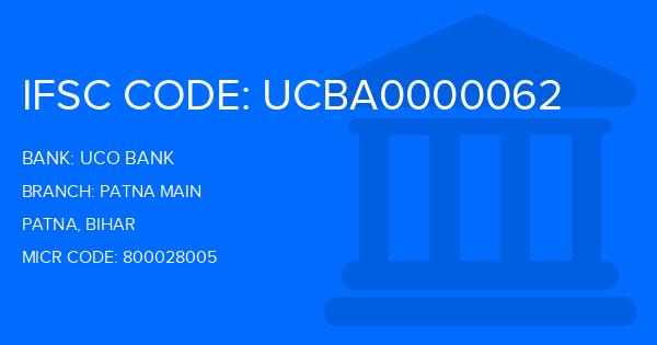 Uco Bank Patna Main Branch IFSC Code