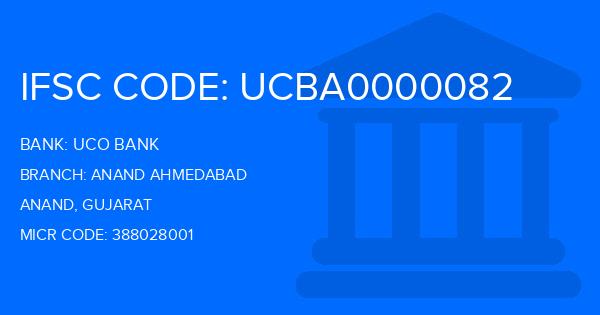 Uco Bank Anand Ahmedabad Branch IFSC Code