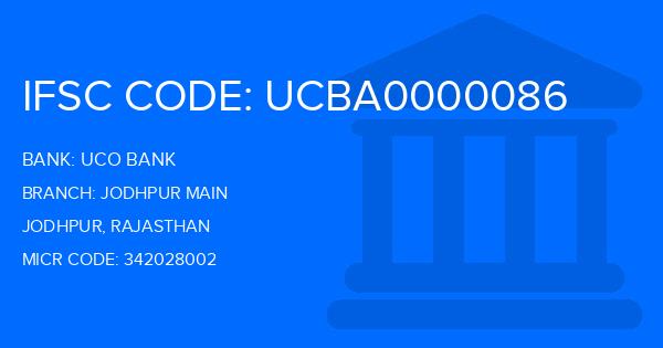 Uco Bank Jodhpur Main Branch IFSC Code