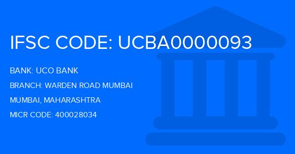 Uco Bank Warden Road Mumbai Branch IFSC Code