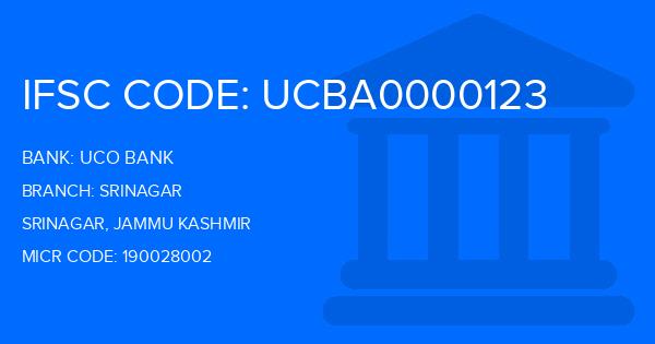 Uco Bank Srinagar Branch IFSC Code