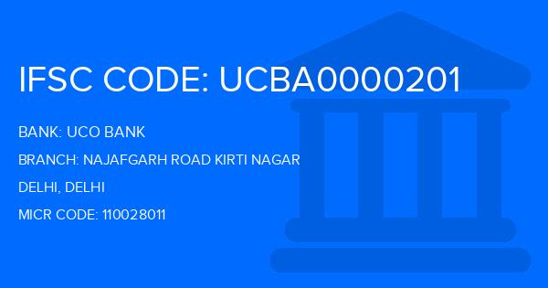 Uco Bank Najafgarh Road Kirti Nagar Branch IFSC Code