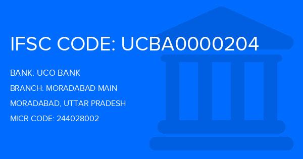Uco Bank Moradabad Main Branch IFSC Code