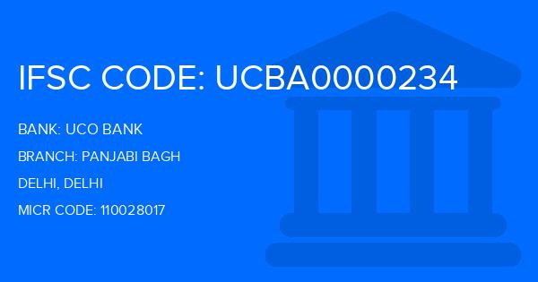 Uco Bank Panjabi Bagh Branch IFSC Code