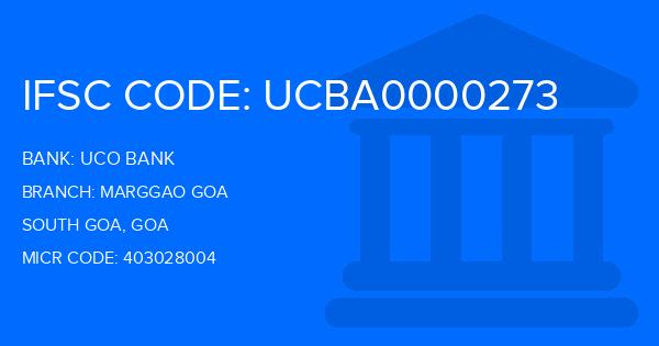 Uco Bank Marggao Goa Branch IFSC Code