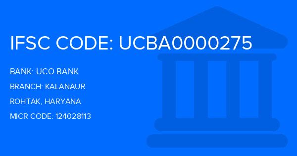 Uco Bank Kalanaur Branch IFSC Code