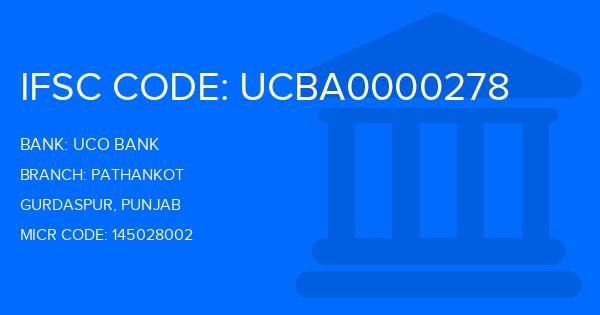 Uco Bank Pathankot Branch IFSC Code
