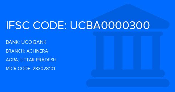 Uco Bank Achnera Branch IFSC Code
