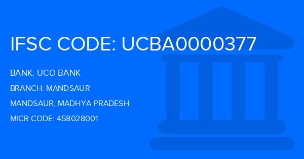 Uco Bank Mandsaur Branch IFSC Code