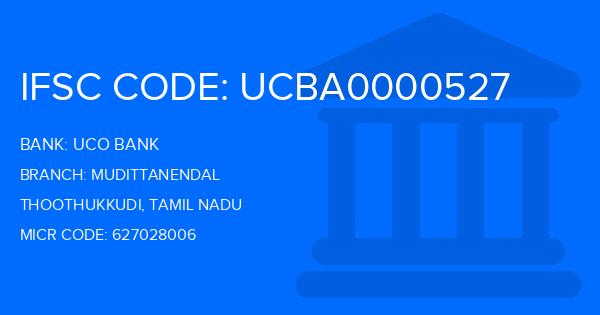 Uco Bank Mudittanendal Branch IFSC Code