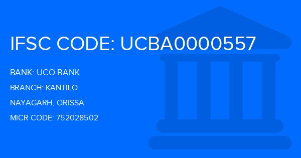 Uco Bank Kantilo Branch IFSC Code