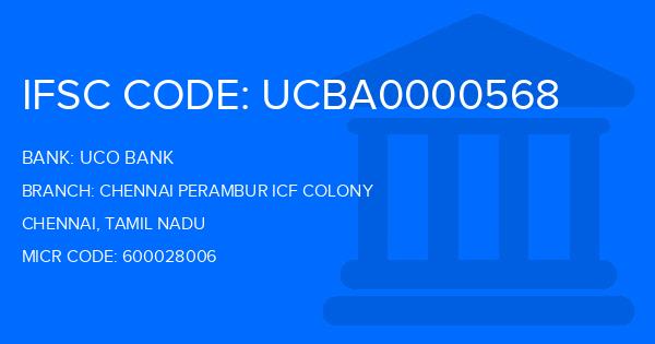 Uco Bank Chennai Perambur Icf Colony Branch IFSC Code