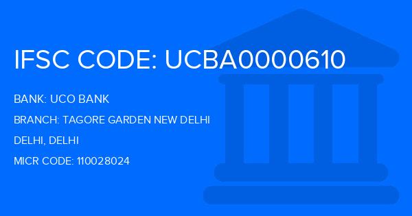 Uco Bank Tagore Garden New Delhi Branch IFSC Code