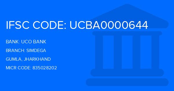 Uco Bank Simdega Branch IFSC Code