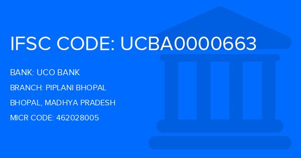 Uco Bank Piplani Bhopal Branch IFSC Code