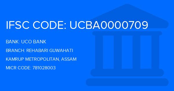Uco Bank Rehabari Guwahati Branch IFSC Code