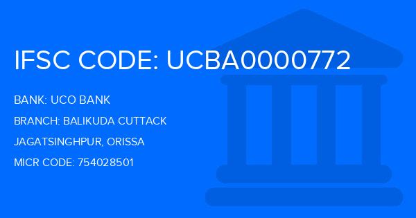 Uco Bank Balikuda Cuttack Branch IFSC Code