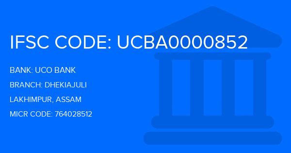 Uco Bank Dhekiajuli Branch IFSC Code