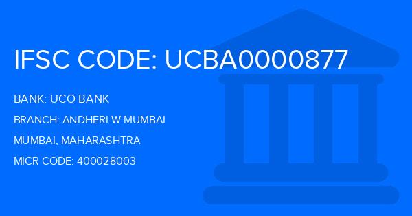 Uco Bank Andheri W Mumbai Branch IFSC Code