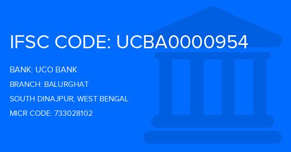 Uco Bank Balurghat Branch IFSC Code