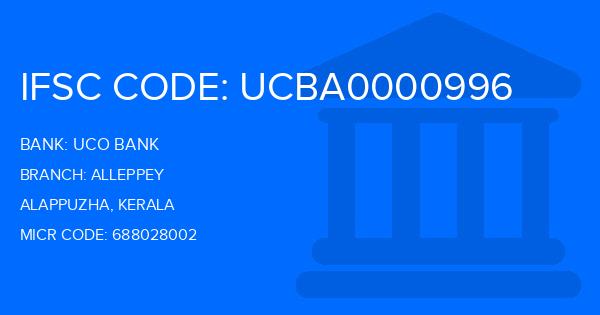 Uco Bank Alleppey Branch IFSC Code