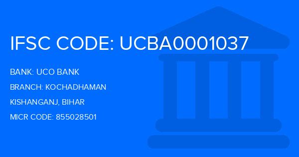 Uco Bank Kochadhaman Branch IFSC Code