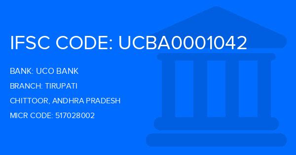 Uco Bank Tirupati Branch IFSC Code