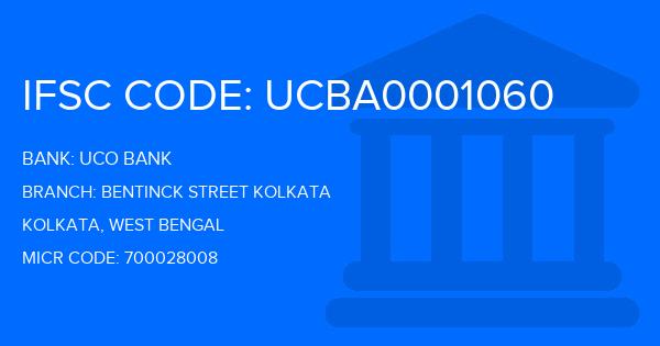 Uco Bank Bentinck Street Kolkata Branch IFSC Code