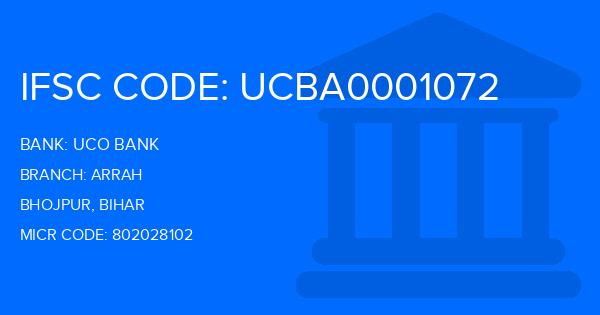 Uco Bank Arrah Branch IFSC Code