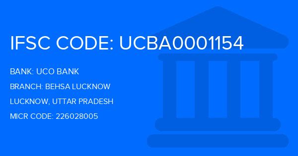 Uco Bank Behsa Lucknow Branch IFSC Code