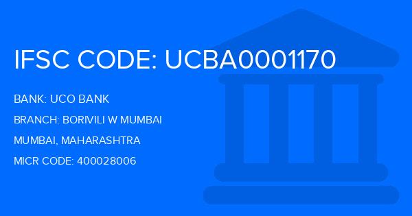 Uco Bank Borivili W Mumbai Branch IFSC Code