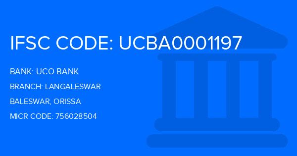 Uco Bank Langaleswar Branch IFSC Code